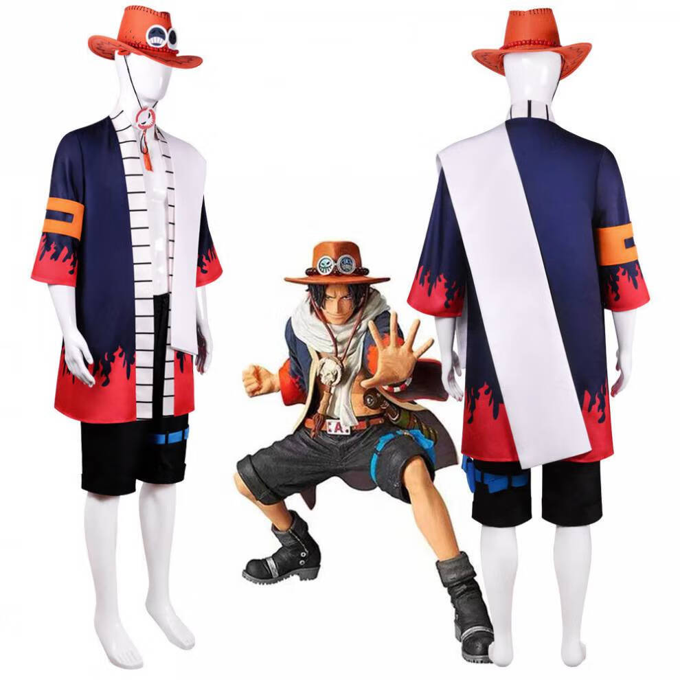 Anime Puma D. Ace Cosplay Kost – Men'S Kimono Accessories Bewertung und Preis
