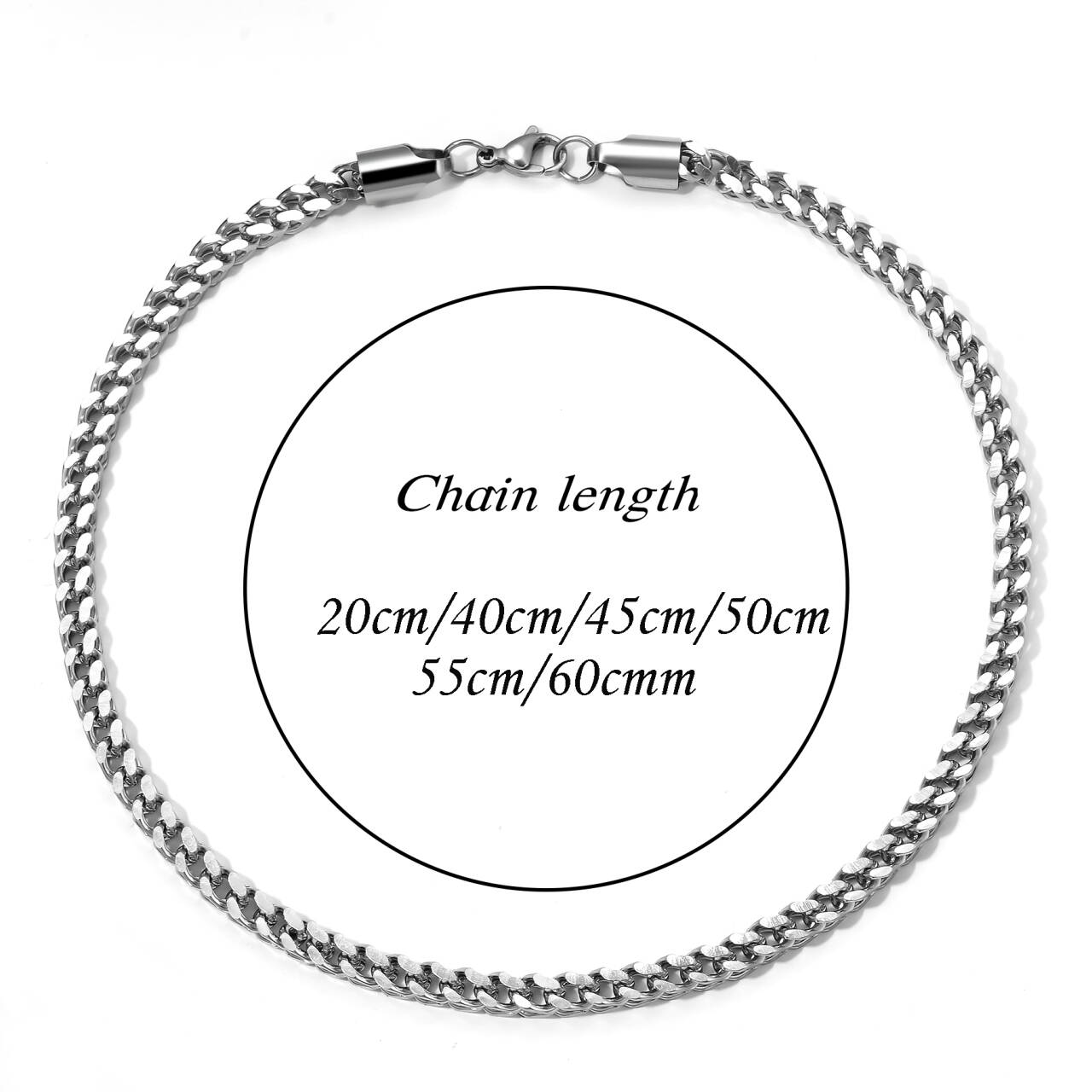 Edelstahl-Gliederkette mit Wei – Men Accessories Neck Chain Bewertung und Preis