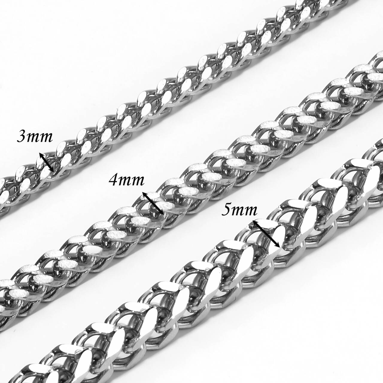 Edelstahl-Gliederkette mit Wei – Men Accessories Neck Chain Bewertung und Preis