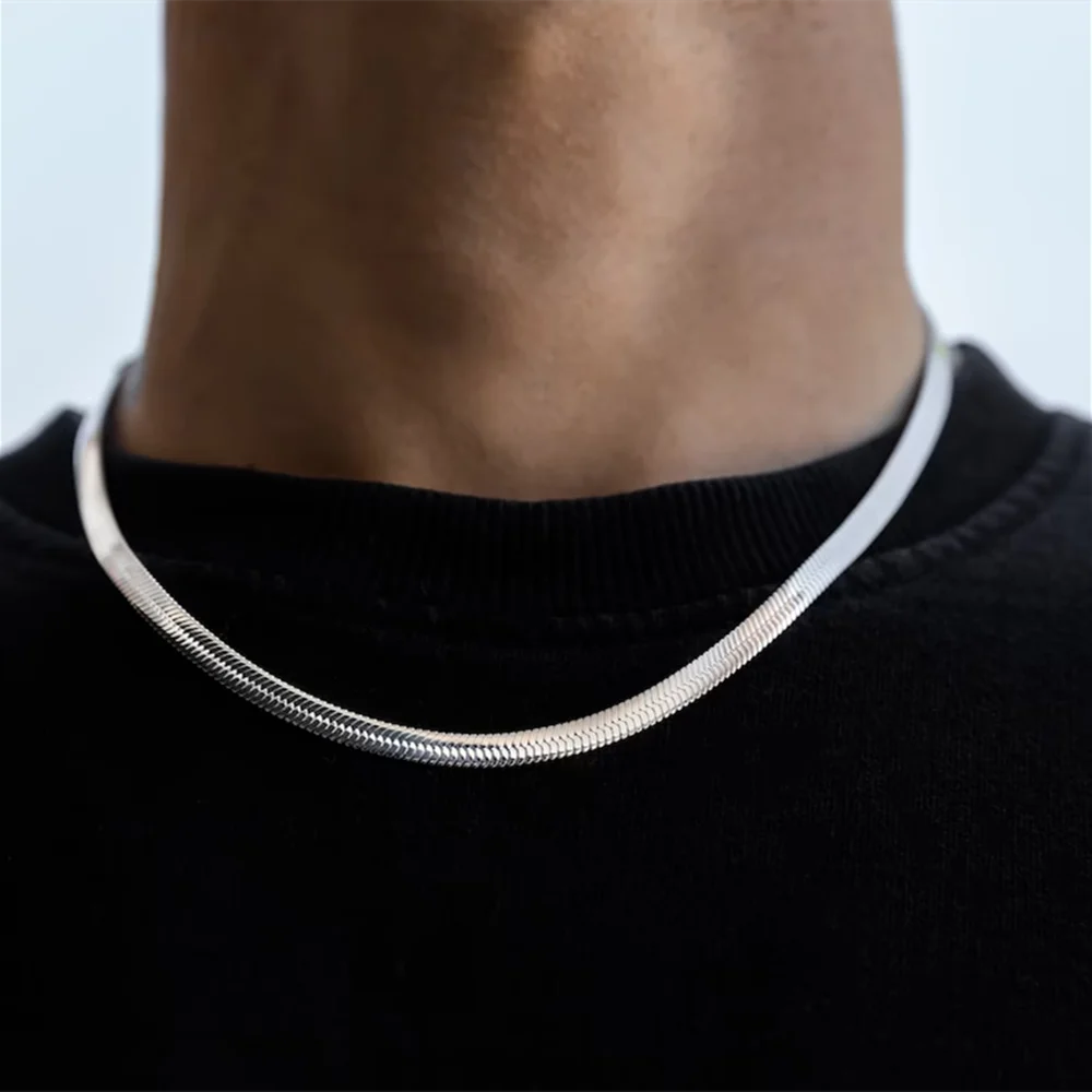 Edelstahl-Schlangenkette für D – Men Accessories Neck Chain Bewertung und Preis